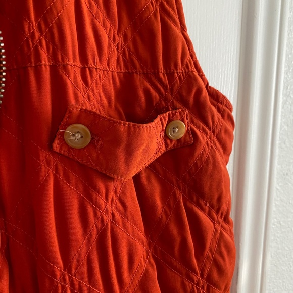 Faconnable - Orange Water Resistant Quilted Puffer Vest - Picture 8 of 9